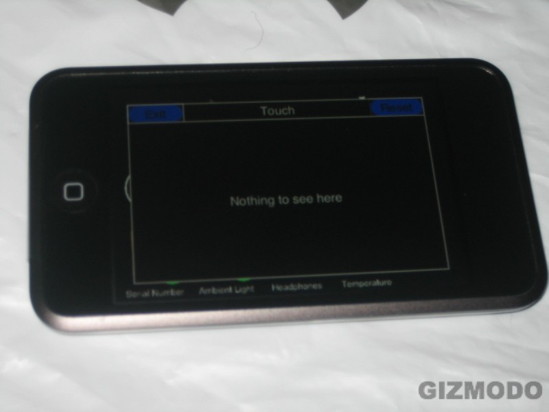Illustration for article titled Full Gallery of iPod Touch in Factory Test Mode